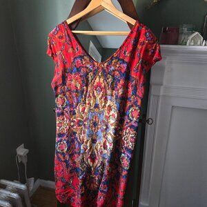 Maeve By Anthropologie Mini Dress Size Medium Multicolored Tunic